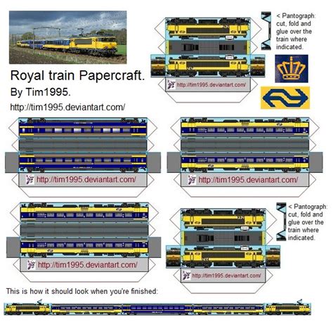 Royal Train Papercraft By Tim1995 Train Paper Crafts Paper Train