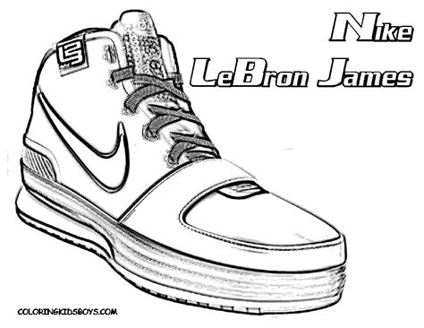 Tennis Shoes Coloring Pages