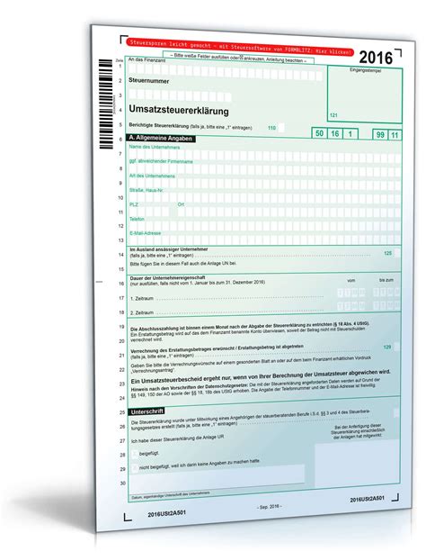 Diese entstehen ihm durch die fahrt von seiner wohnung zum arbeitsplatz. Umsatzsteuererklärung 2016 | Formular zum Download