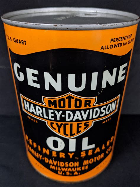 Quart Oil Can Harley Davidson Motorcycle