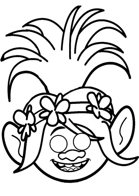 Poppy Troll Coloring Pages To Print Coloring Pages