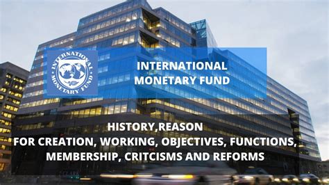 History of imf • the imf has played a part in shaping the global economy since the end of world war ii. International Monetary Fund |History |Reason |Working ...