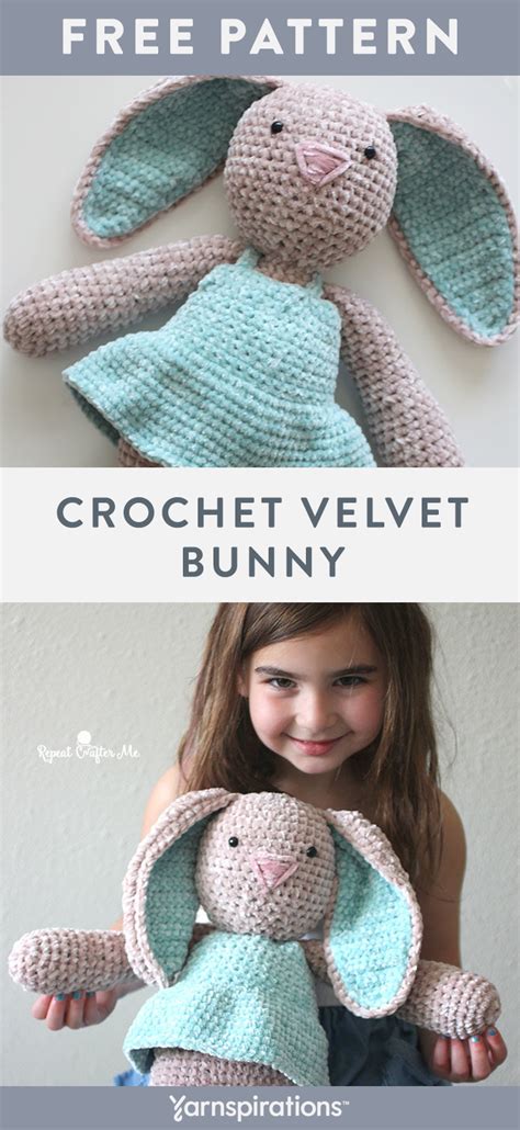 Check Out This Super Fun Crochet Velvet Bunny Pattern This Cuddly Kids