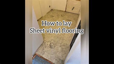 How To Lay Sheet Vinyl Flooring Youtube