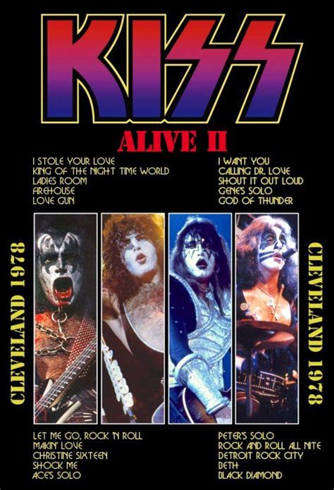 Kiss Alive Ii Cleveland Stand Up Display Rock N Roll Kiss Army Rock And Roll