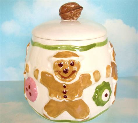 Vintage Cookie Jar Los Angeles Pottery Gingerbread Man