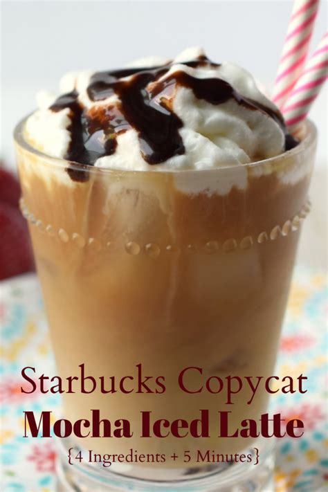 Mocha Iced Latte Starbucks Copycat Snacks And Sips