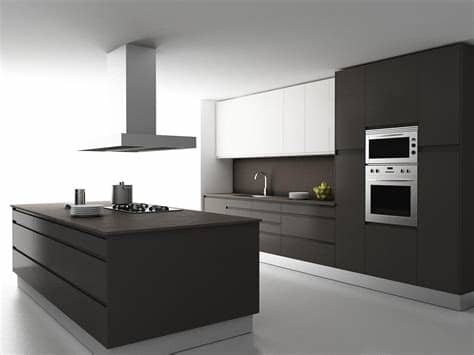 Esta distribución es perfecta para las cocinas modernas anchas y alargadas y con dos puertas o accesos. Cocinas modernas