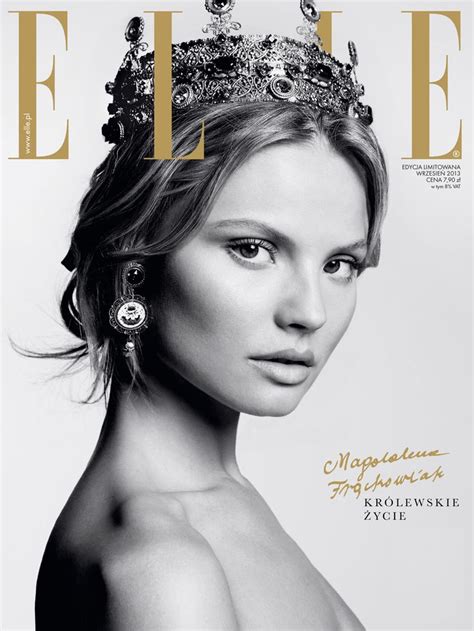 Magdalena Frackowiak Stars In Elle Polands September Issue Fashion