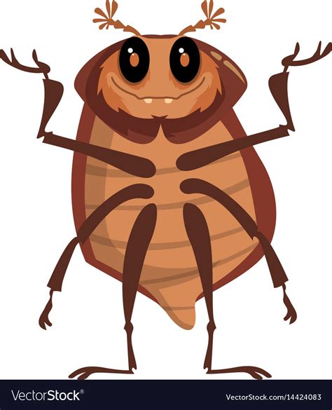 Beetle Cartoon Royalty Free Vector Image Vectorstock
