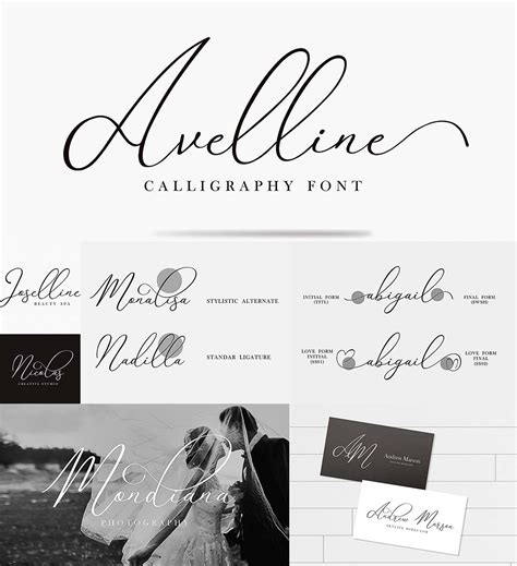 What is the best website for free fonts? Avelline modern calligraphy | Free download