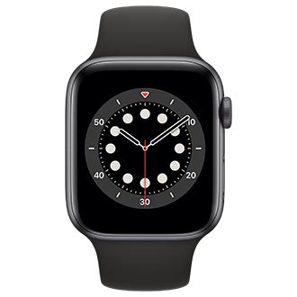 U.S. Cellular | Apple Watch Series 6 Cellular Space Gray Aluminum Black Sport Band 44mm
