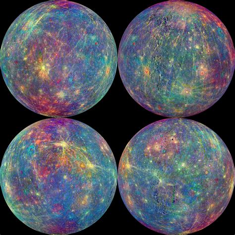 Mercury is very similar to our own moon, it is gray and has a lot craters. Planet Merkur