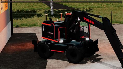 Excavator Rösab Volvo Ew160 V10 Farming Simulator 22 Mod Fs22 Mod