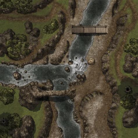 Canyon River Crossing 30x30 Battlemaps Dungeons And Dragons