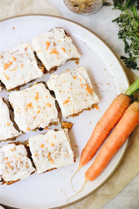 Carrot Cake Baked Oatmeal Bars The Healthy Maven
