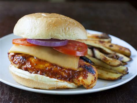 There are so many delightful ways to enjoy this lean protein between two slices of bread. BBQ Chicken Sandwich with Melted Gruyere - Partial Ingredients