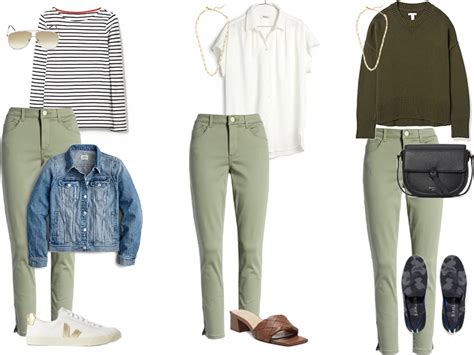 3 Chic And Easy Ways To Wear Olive Green Pants The Well Dressed Life