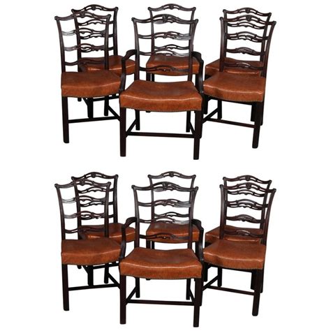 Buy made.com dining room chairs and get the best deals at the lowest prices on ebay! 12 Antique Chippendale Style Carved Mahogany Ribbon Back ...