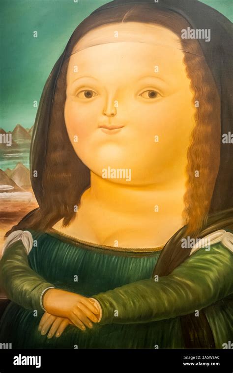 Monalisa´ By Fernando Botero Botero Museum Bogota Colombia Stock
