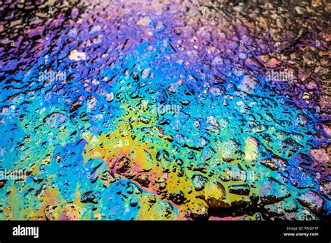 Oil Spill Rainbow Hi Res Stock Photography And Images Alamy