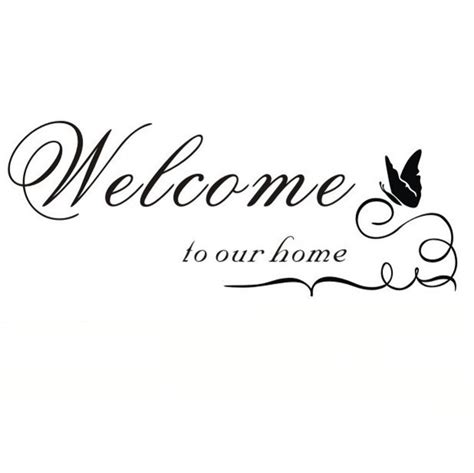 Buy Welcome To Our Home Wall Quote Sticker Decal Mural