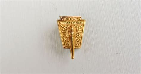 Vintage National Honor Society Pin Gold Filled Nhs Lapel Pin