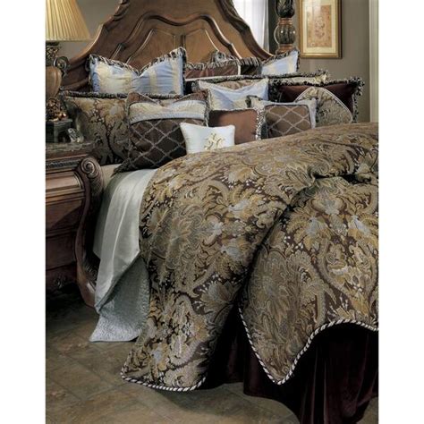 Michael Amini Portofino 12 Piece Queenfull Size Comforter Set As Is