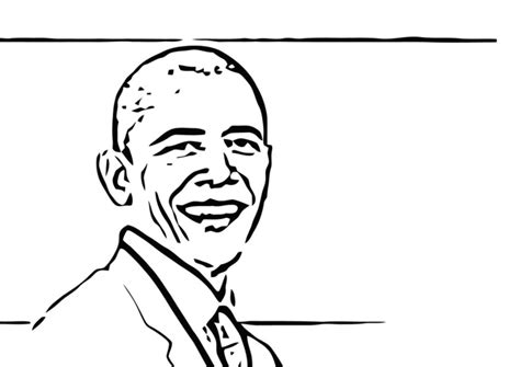 Coloring Page President Barack Obama Free Printable Coloring Pages