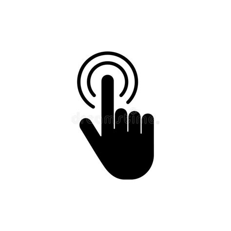 Hand Cursor Icon Click Hand Click Icon Stock Vector Illustration Of