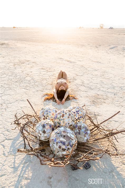 Burning Man Playa Nude At Sunrise Photo By Scott London