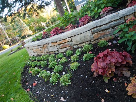 How To Install Stacked Stone Garden Wall Resources Stacked