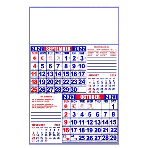 2022 Commercial Calendar 6 Pages And 12 Pages Shopee Philippines