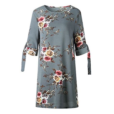 Izhh Womens Dress Floral Print Bowknot Sleeves Cocktail Mini Dress