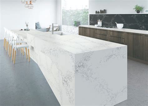 High Hardness White Quartz Artificial Stone Wall Panels Honed Surfaces