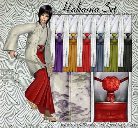 武士服改色6件（hakama Set For Male） Daislia的日志 网易博客 Sims Japanese