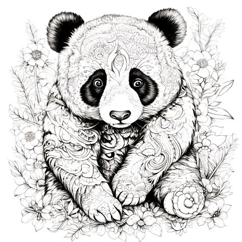 Panda Malvorlage Ausmalbild Kostenlos Herunterladen