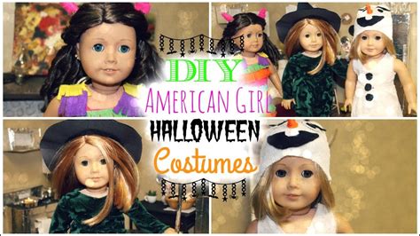3 Easy Diy Halloween Costumes For American Girl Dolls Youtube