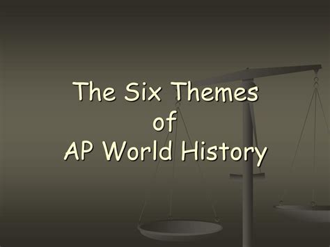 Ppt The Six Themes Of Ap World History Powerpoint Presentation Free