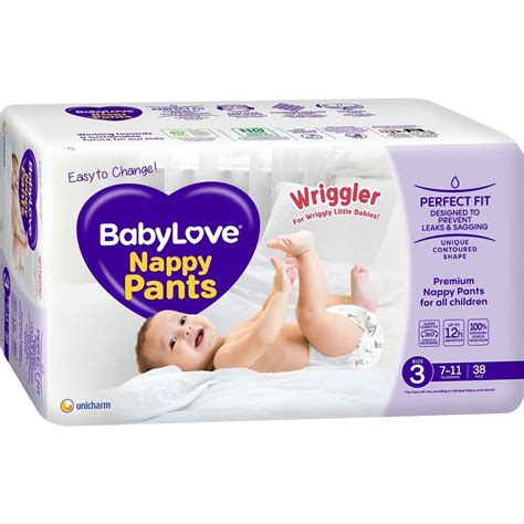 Babylove Nappy Pants Size 3 7 11kg 38 Pack Woolworths