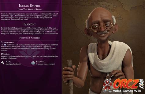 Civilization Vi Gandhi The Video Games Wiki