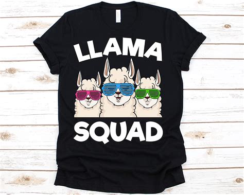 Amazon Com Llama Squad Shirt Llama Llama Lovers Llama Gift Llama