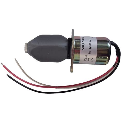Sa 4260 12 W1751es Fuel Stop Solenoid For Kubota 3a 70 And 82 Mm Series