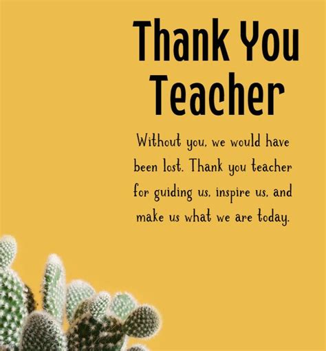 100 Thank You Teacher Messages And Quotes What To Write In A Teacher Thank You Note Dreams Quote