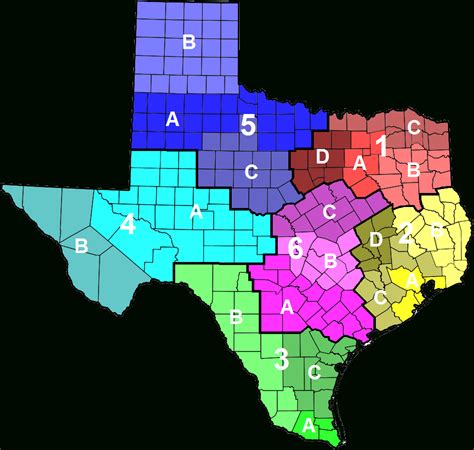Texas Dps Region Map Printable Maps