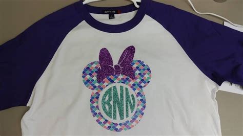 Easily customize by adding her name to the split monogram and use to make diy shirts, pillows, add to her bedroom door and more! DISNEY MINNIE MOUSE MONOGRAM SHIRT - Personalized with heat transfer vinyl. | Monogram shirts ...