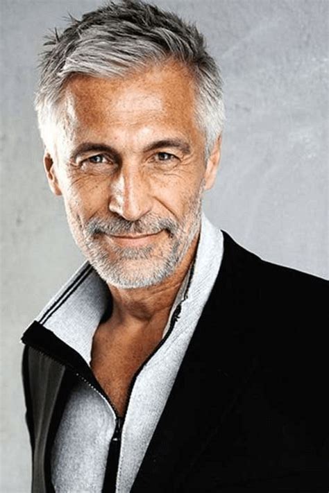 hairstyles for older men with grey hair