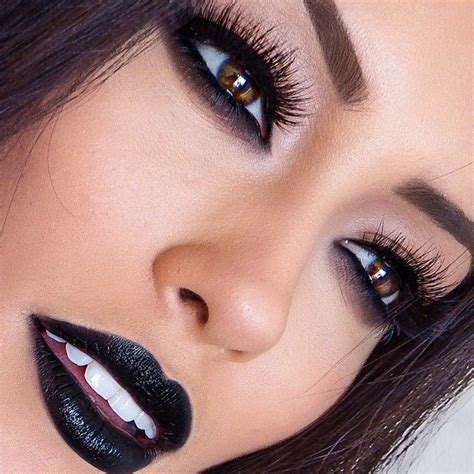 I Want A Good Black Lipstick So Bad And Love The Eye Makeup Beauty