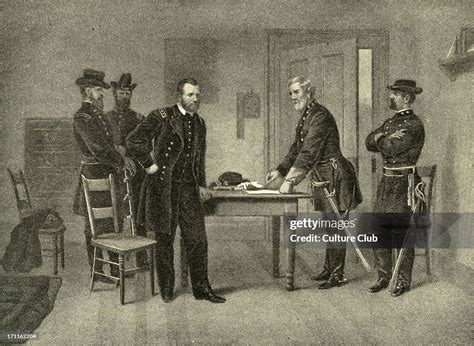 Surrender At Appomattox Courthouse General Robert E Lees News