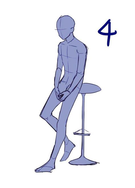 Ych Base Male Sitting And Ych Base Male Art Reference Anime Poses
